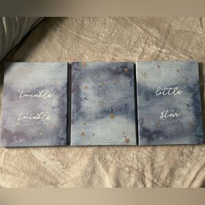 Twinkle Twinkle Little Star Canvas Art Set